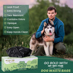 HF-WY-THR Dog Waste Bags 2000 Count - Poop Bags for Dog