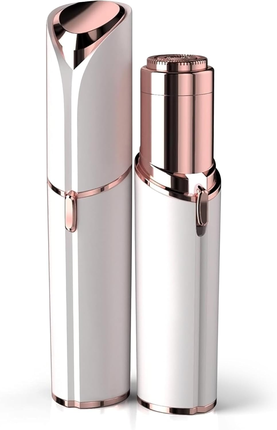 Painless Facial Hair Remover for Women – Electric Face Shaver with Light (White)